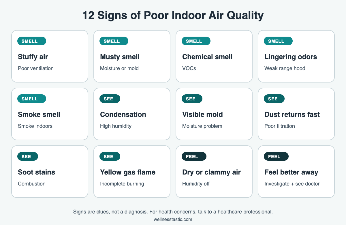 12 common signs of poor indoor air quality and their possible causes